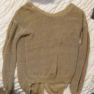 Shimmery gold sweater